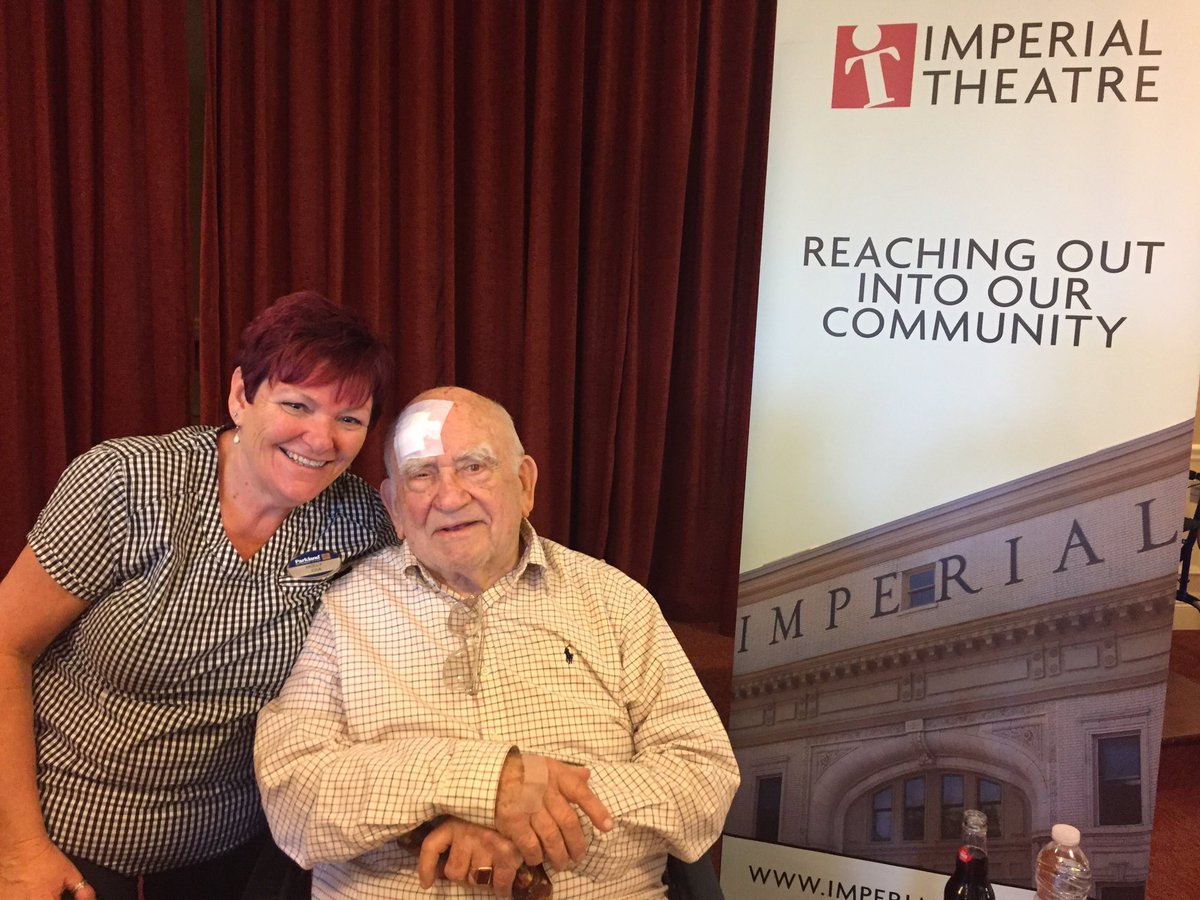 ITExtras's tweet photo. So excited to @TheOnlyEdAsner visit the residents @ShannexInc in Quispamsis today. Funny and unstoppable man. https://t.co/ZB0fqD2zQY