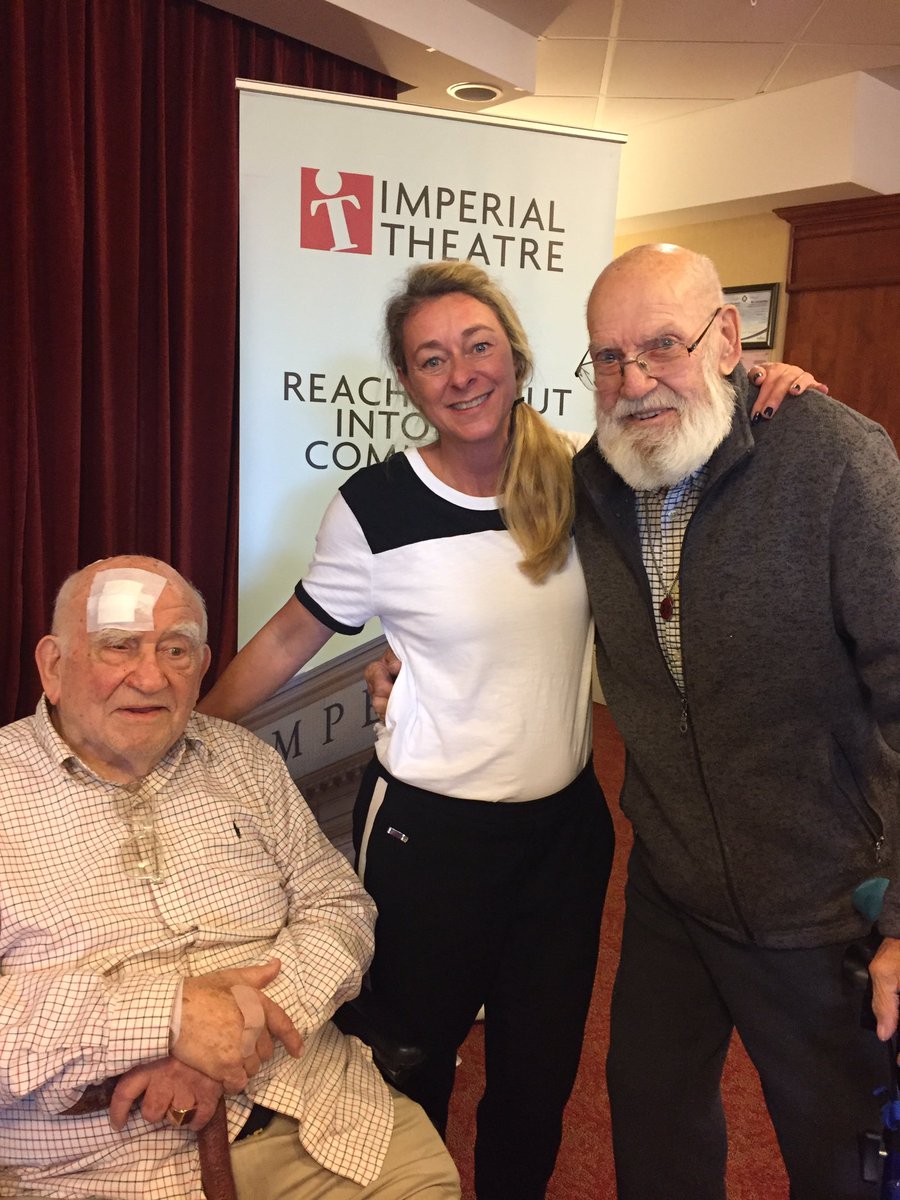 ITExtras's tweet photo. So excited to @TheOnlyEdAsner visit the residents @ShannexInc in Quispamsis today. Funny and unstoppable man. https://t.co/ZB0fqD2zQY