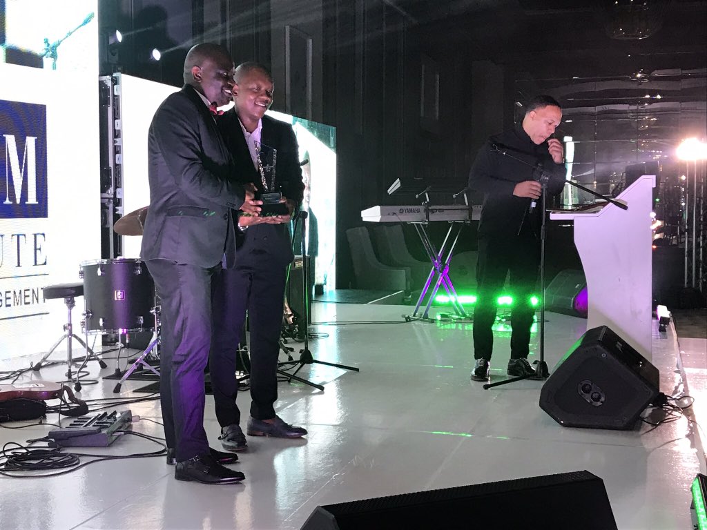 IPM4PEOPLE's tweet photo. Runner up for ‘HR Practitioner of the year’ is Startek’s Sandile Khumalo. The winner of the HR Practitioner of the year award is Petra Diamond Mining’s, Virginia Mashoma #IPMACE2019 #IPMFearlessLeadership https://t.co/cL8UE73WET
