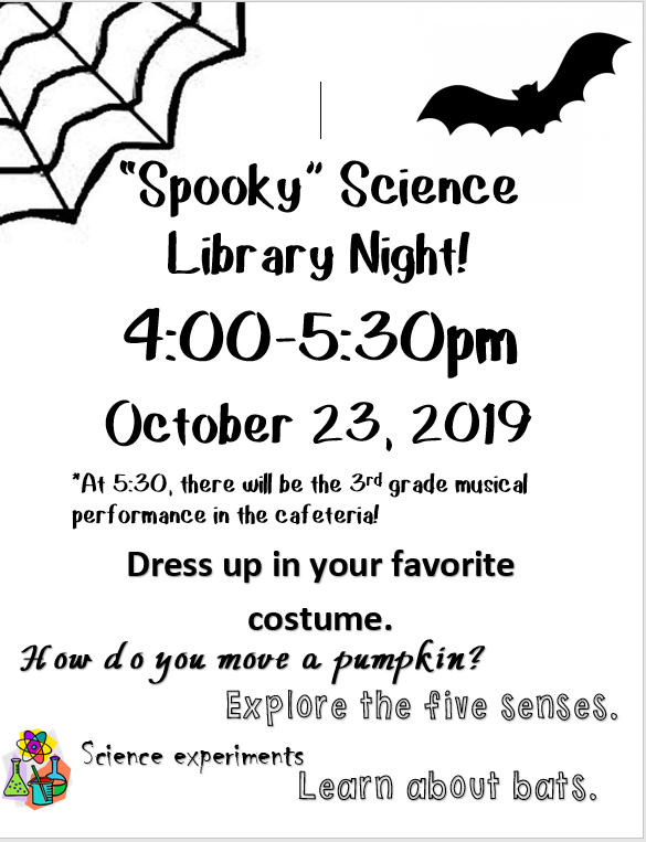 hbelibrary's tweet photo. @HBEhornets come to library night tomorrow! It will be so much fun learning about bats and doing science experiments. Thank you @HBEscience for all of your help! It's going to awesome. @SBISDLib #collaborativespirit #literacyinthelibrary https://t.co/oevm13kSvA