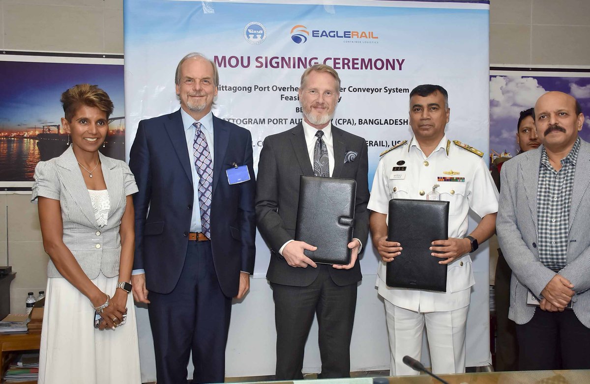 tbrankin's tweet photo. Congratulations to the @eaglerail team of Dr. Sania Irwin, Dr. Scott Harper and Mike Wychocki! Many thanks to so many other members of the team responsible for this becoming a reality. Now the real work begins! #future #cleantech #Ports #Shipping #container #automation https://t.co/0E1lB3l4wq