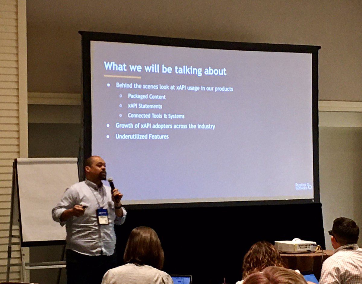JimDHarris's tweet photo. Top story:  @RISC_Inc: '.@rusticisoftware CEO TJ Seabrooks shares insights on the state of #xAPI adoption. While adoption is low, he’s excited to see steady growth with no slow-downs. #DevLearn #xAPIcamp #cmi5 ' https://t.co/l5D91RdnS1, see more https://t.co/sPoB5ZOVCb
