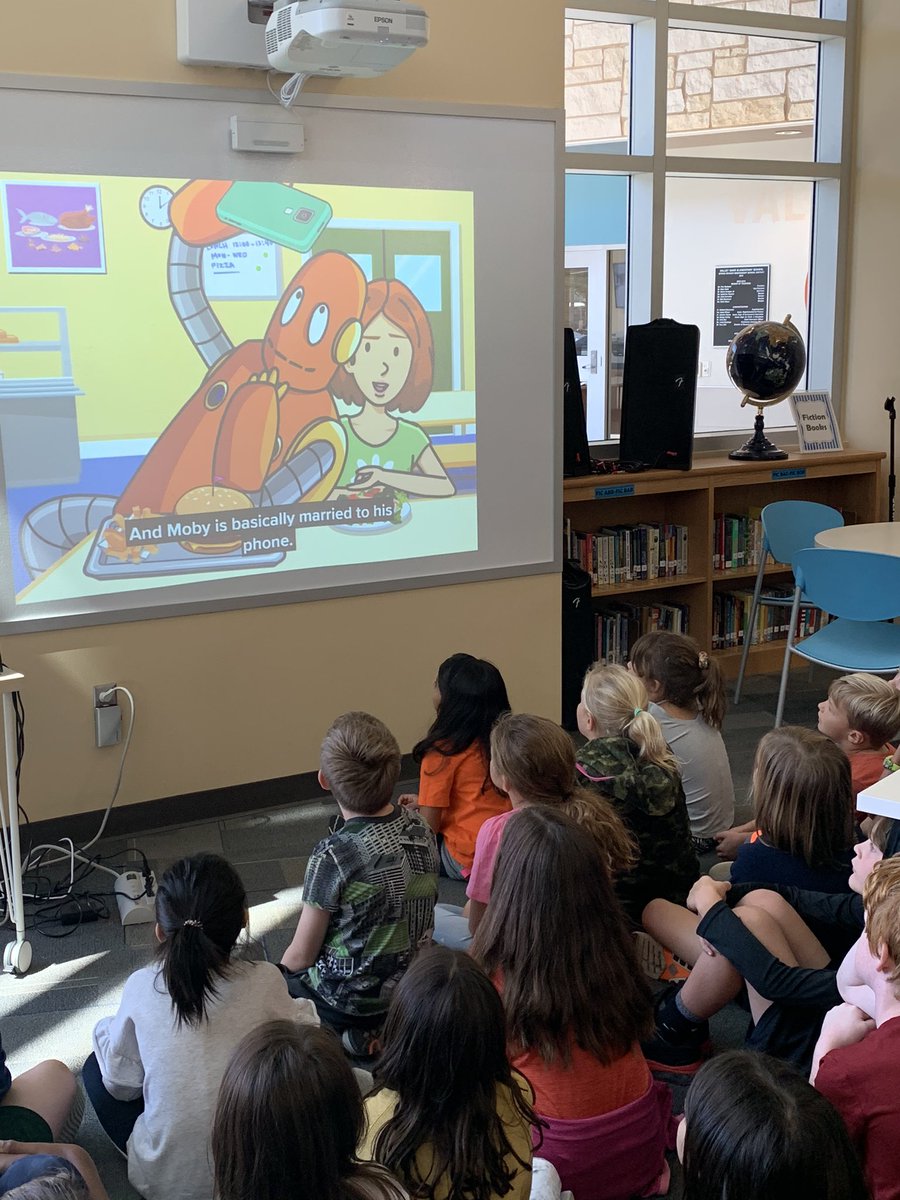 LibVoe's tweet image. Always love talking with @Valley_Oaks students about Digital Citizenship! They are so smart and responsible! #voelibrary #brainpop #sbisd