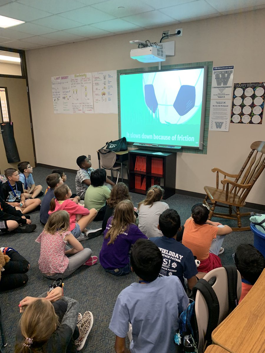 ChristyHuse's tweet photo. I read Roller Coaster to the class today to introduce force and motion. Then we jammed out to @Flocabulary to learn more about force. @twehowl #twehowl #force #StorytimeWithMsWilliams #sciencereadaloud https://t.co/GsyD47CgoD