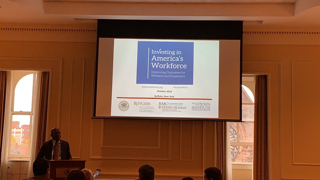 BNPartnership's tweet image. We are discussing @NewYorkFed‘s Investing in America’s Workforce initiative with a moderated panel composed of our @dottieg716, @ECMCBuffalo’s Thomas Quatroche Jr. and Harmac Medical Products’s John Somers. #InvestInWork