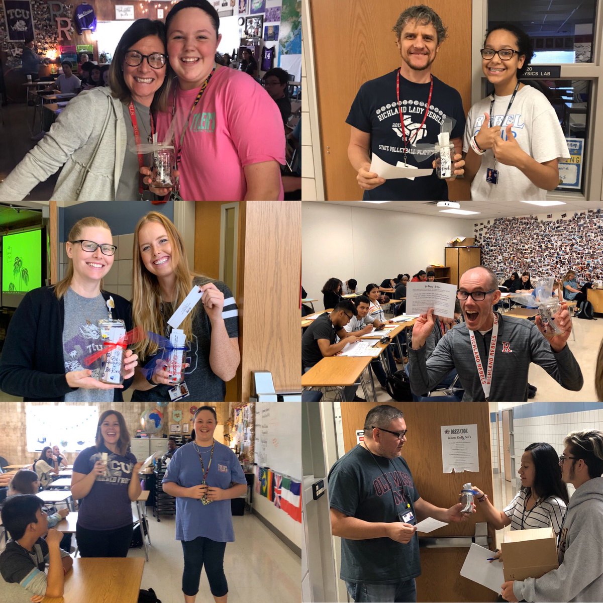 RHS HOPE Squad made a special jar for teachers to help spread positivity to students. #behappy #bekind