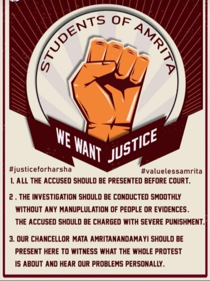 JyothirmayiPec1's tweet photo. #justiceforharsha #Amritaschoolofengineering https://t.co/HIZ98FCW6p