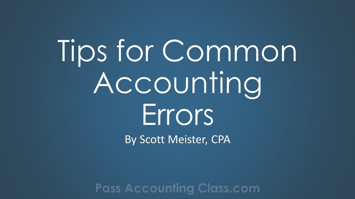 Tips for Common #Accounting Errors – In this video you’ll see some common #AccountingErrors and how to fix the issues.  This info is helpful when your #debits don’t equal your #credits. Learn more at my website. #AccountingClass #CollegeAccounting #tutor #financialaccounting