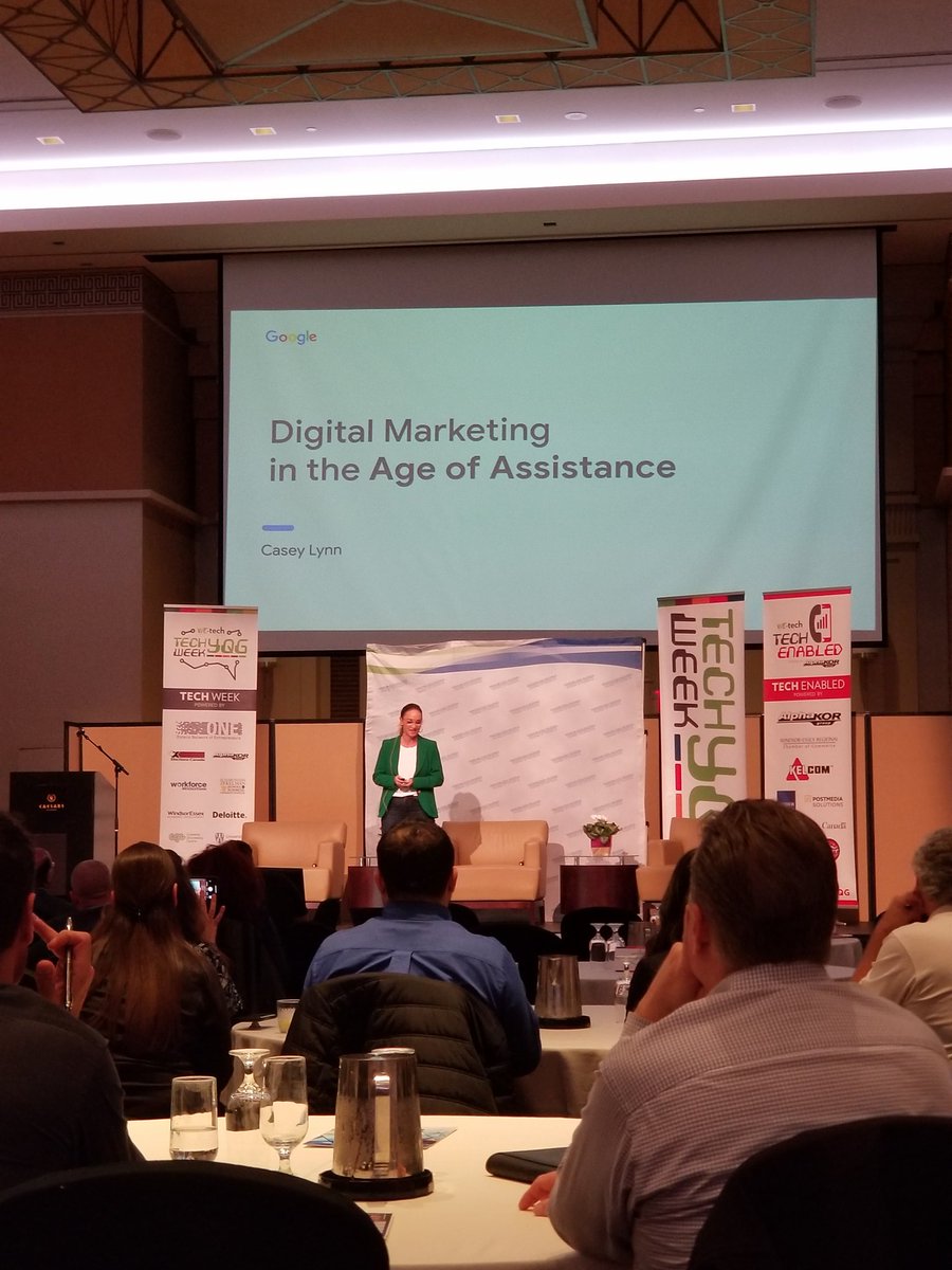 UWinResearch's tweet image. We&apos;re at @WEtechAlliance #techshow listening to Casey Lynn as part of #TechWeekYQG