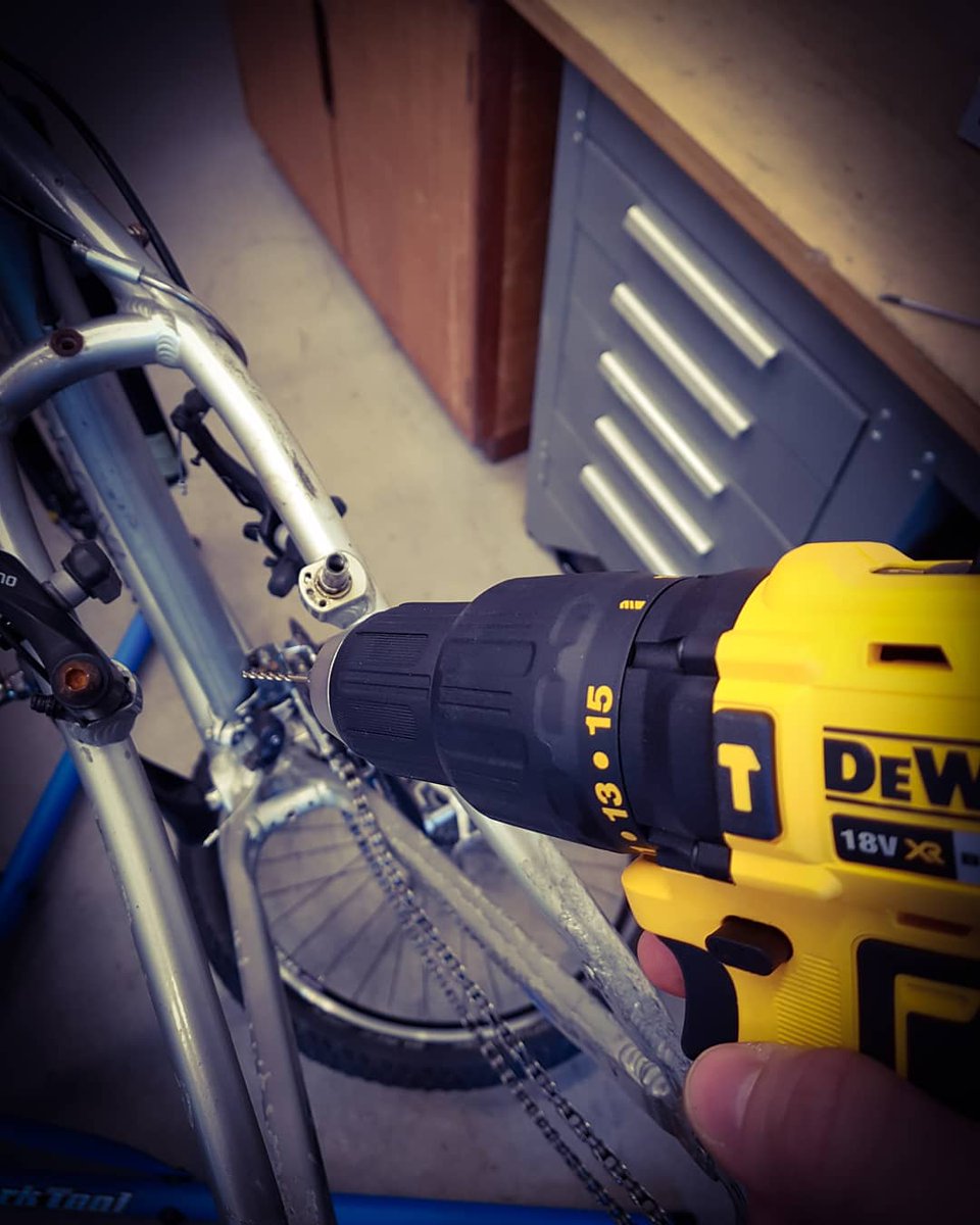 bespokebeheard's tweet photo. Drill time๐. Bicycle rescued to be ridden againโ๐ฒ
.
.
.
#newtools #dewalt #dewaltdrill #yellowdrills #bicyclemechanics #bicyclemaintenance #servicecentre #fixandmend #bicycletechnician #parktoolblue #BESPOKEbeHEARD https://t.co/go49vvuXpo