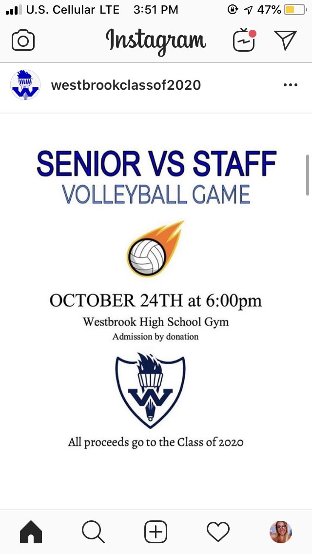 mbearor1's tweet photo. If you didn’t already know!! This Thursday @6 💙🏐 https://t.co/Qz96yj21lP