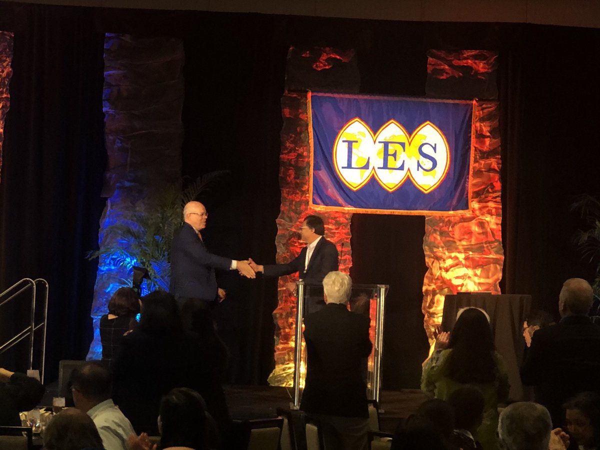 LESUSACanada's tweet image. Jeffrey S. Whittle accepting the Frank Barnes Award!