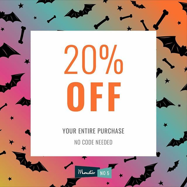 MonsterNo5's tweet photo. Talk about SPOOKTACULAR!⁠
⁠
Get 20% off EVERYTHING in the shop, now through Halloween! ⁠
⁠
No code needed PLUS free US shipping - what are you waiting for? Shop link in bio!⁠
⁠
⁠
#13daysofhalloween #monsterno5 #monsterno5sale #artshop #artsale #h… https://t.co/xS2bzrhWsf https://t.co/crwuIunNaT