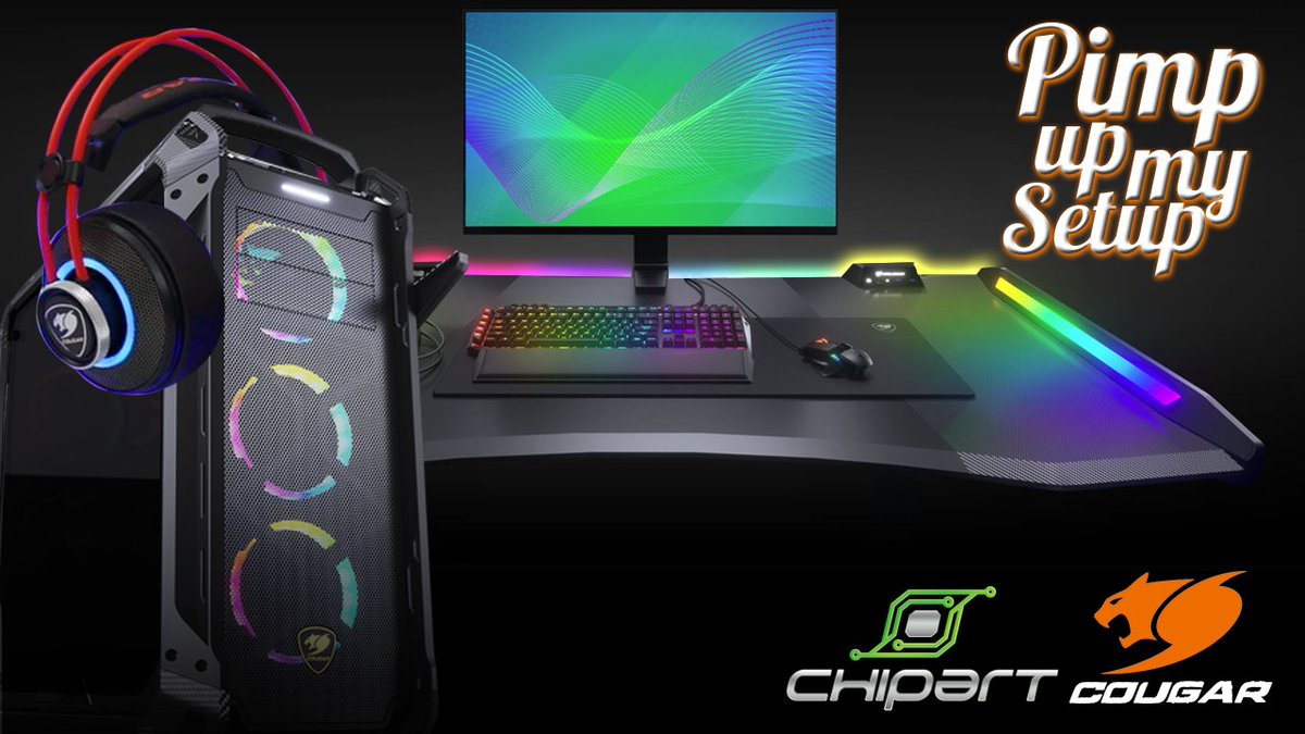 Esse Setup de R$ 20.000,00 pode ser seu!! Participe do Sorteio: bit.ly/PimpUPMySetup #SorteioChipArt #Cougar #ChipArt CERTIFICADO DE AUTORIZAÇÃO SECAP Nº 04.005529/2019