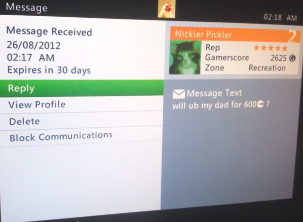 Оплата в Xbox Live что указывать. Live messages