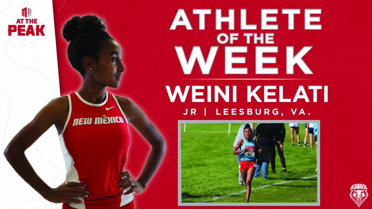 Congratulations to Weini Kelati on being named the MW Cross Country Athlete of the Week for the second time this season and the fourth time in her career!

#GoLobos