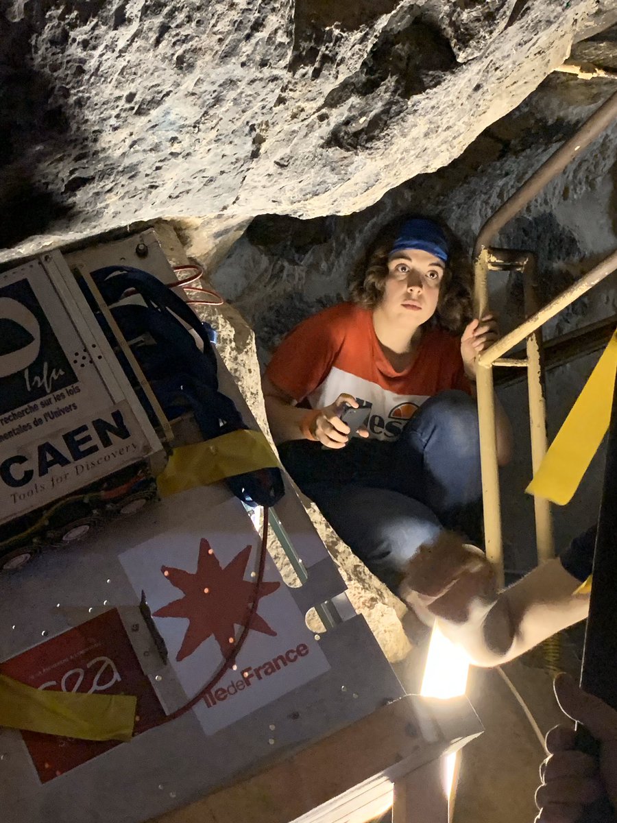 MehdiTayoubi's tweet image. After nearly one year and half, at the top and the bottom of the Great Pyramid’s Grand Gallery, acquiring millions of muons data, it’s time for the telescopes to be moved to another place and to welcome Marion from @CEAIrfu in the #ScanPyramids team !