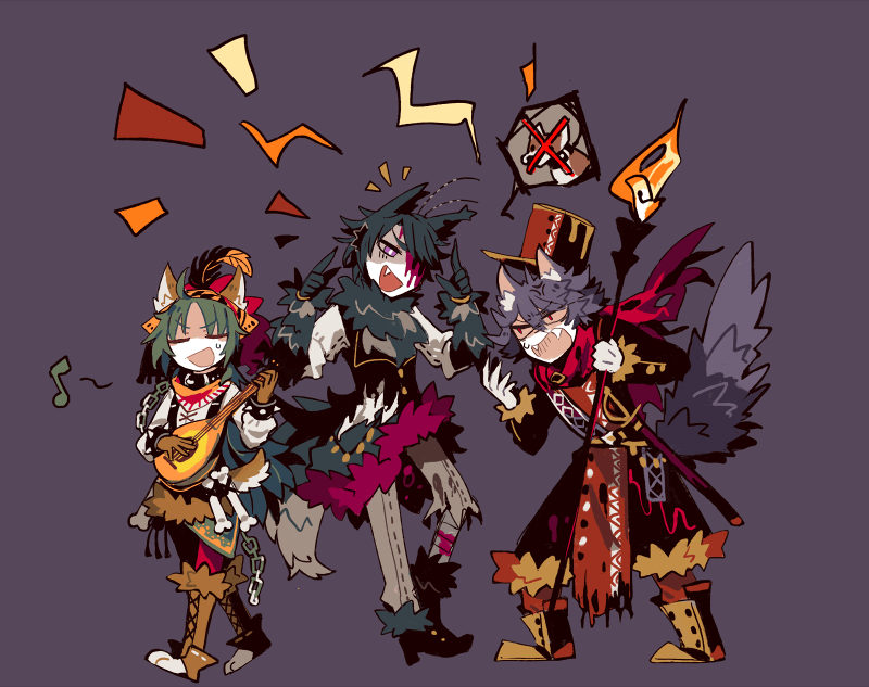 素敵な鴉瓜 En Twitter 狼男 と狼男枠にカウントされたくない最強イケメン猫 グループ完了 シラールさん アイデスさん アレフさん 仮装行列ハロウィンパレード