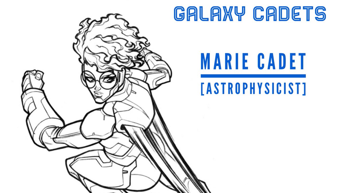 GalaxyCadets's tweet photo. This is Marie Cadet from the sci-fi adventure comic book Galaxy Cadets. She’s shy and socially awkward but always have the Cadet family back. Artwork by Pedro Delgado

Make sure you click on the link in our bio to sign up to receive free Galaxy Cadets digital artwork https://t.co/C9quXuscB7