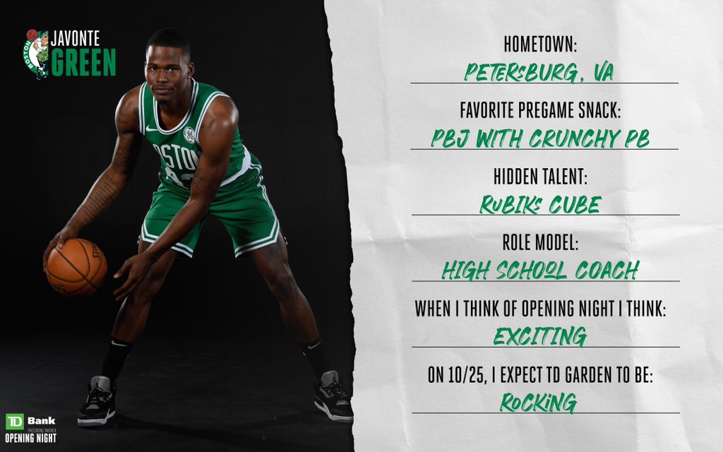celtics's tweet photo. He made a name for himself during preseason, now we can’t wait to see what else Javonte Green has in store for us 👀 https://t.co/IRgLBRuAmk