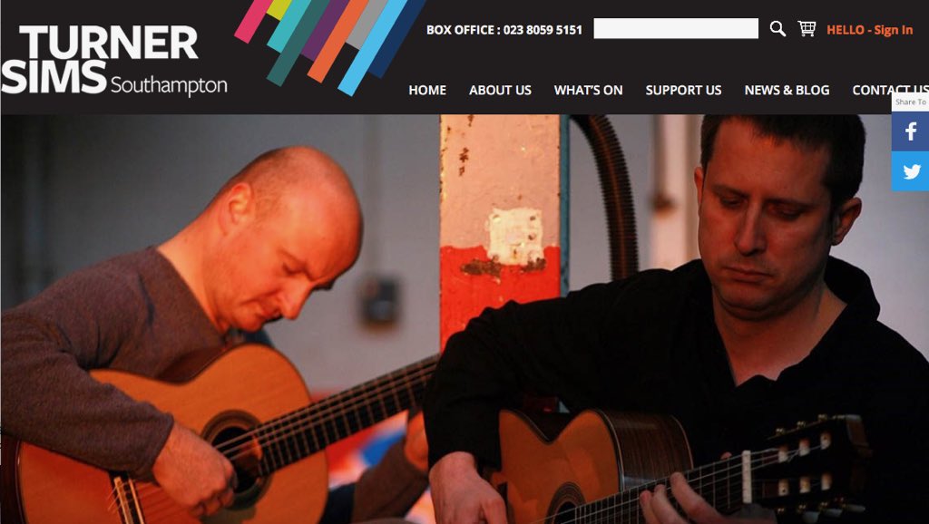 <a href="/EDENSTELLDUO/">Eden Stell Guit Duo</a> are performing for us this Sat 26 8pm at the <a href="/TurnerSims/">Turner Sims</a> prog to include #mompou #scarlatti #brahms #castelnuovotedesco #poulenc