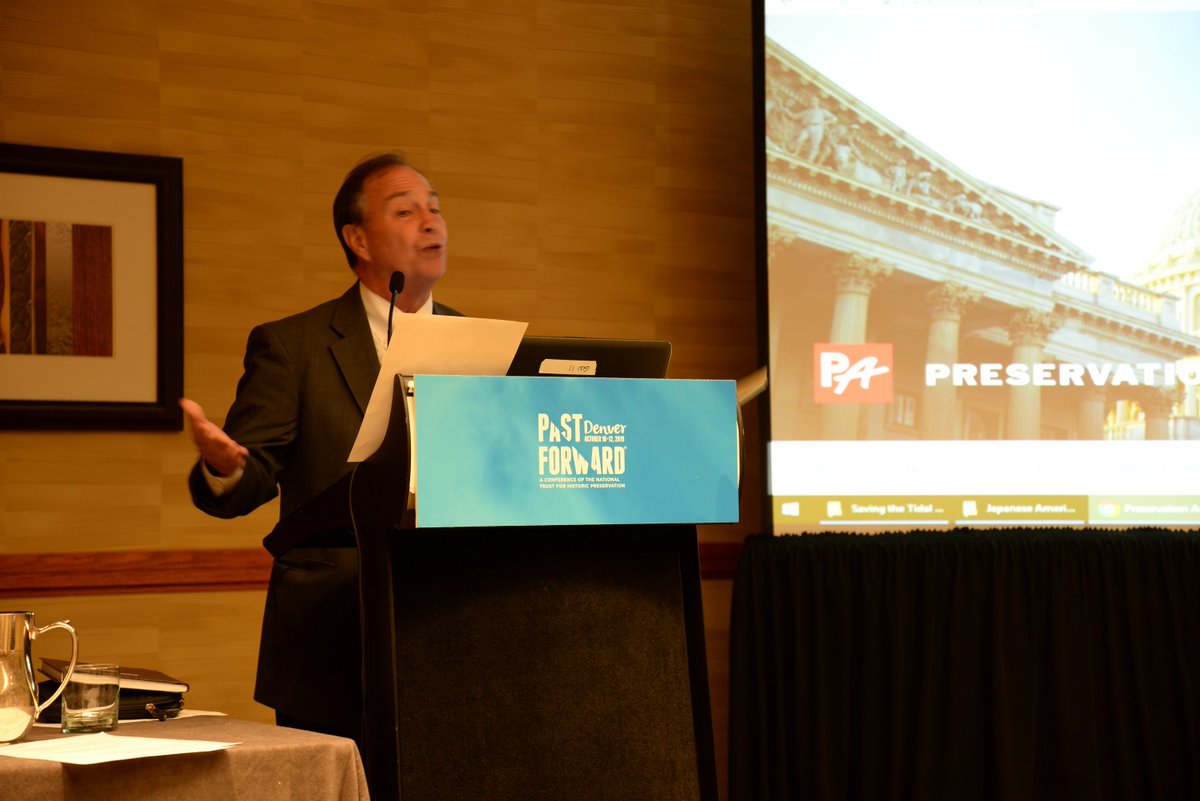 PreservationAct's tweet photo. We were honored to have @RepPerlmutter speak at PA's annual member meeting during the @SavingPlaces #PastForward19 Conference. We greatly appreciate his recent support of the HTC-Go Act and for becoming the newest member of the Historic Preservation Caucus! Thanks Congressman. https://t.co/uHzyCZDHZx