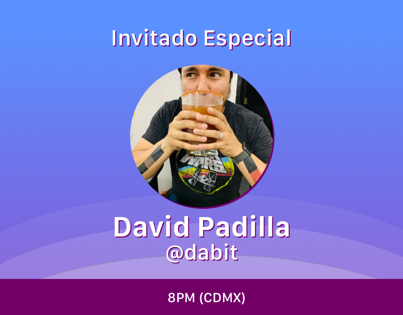 elpodcastdev's tweet photo. Aunque ayer grabamos, eso no significa que su programación habitual de los martes tiene que ser afectada.😉

A las 8pm (CDMX), grabamos el episodio 26 con @dabit, de @micheladaio, como invitado especial.🌟

Se va a poner picante la plática.🍻

Link ~20 min antes, como siempre. https://t.co/WRPJpP5FTg