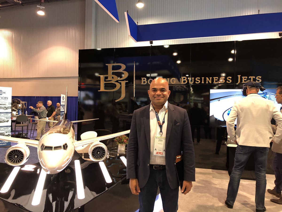 thetechofficer's tweet photo. Boeing Business Jet Prototype #NBAA2019 #boeing https://t.co/378do2ddNZ