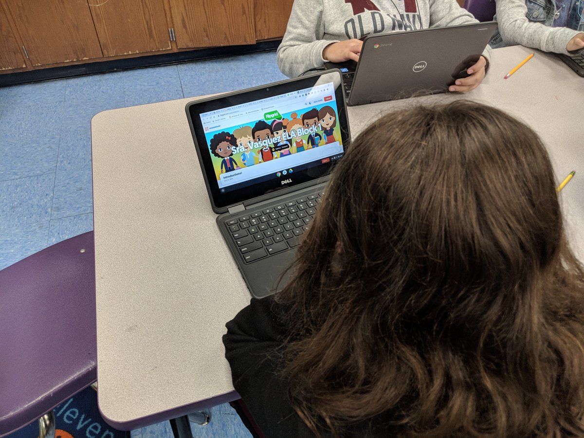 ITFZoutis's tweet image. After setting up a Flipgrid at Infusing Tech class with @andrea_merrill and @mscarboneislouds. Ms. Vasquez asked me to assist her today as she rolled it out to her class. Great job everyone! @NECSDTech @jenniferacronk @VailsGateBP @VailsGateEC #necsditf #infusingtech