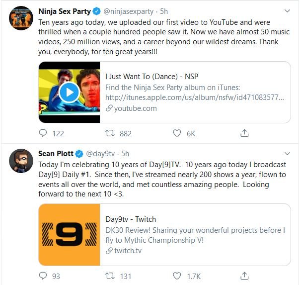 Amazing how these two completely unrelated things I love are somehow related in a weird way. <a href="/day9tv/">Sean Plott</a> <a href="/ninjasexparty/">Ninja Sex Party</a>