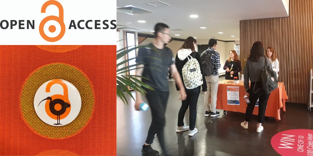 UNSWLibrary's tweet photo. Our Open Access Booth is inside Main Library, near the entrance. Ask us question about the difference between green and gold open access publishing or chat to to our librarians about how OA can help your research. 
#OAWeek2019 #OpenAccessWeek #openaccess #UNSWLibrary #UNSW https://t.co/EiAzTlD5ei