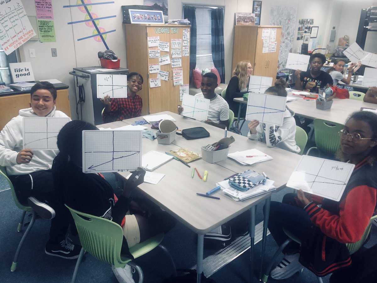 ReneeGoodson7's tweet image. Me: We are graphing lines today! 
All students: ugghh
Me: You get to use dry erase boards and play games!
All students then fight for the best color marker and we are now excited! 
It’s the little things✏️🖍 #linearequations #slope #middleschoolmath #tcsms