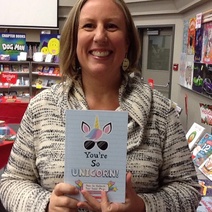 The  Scholastic Book Fair opened this morning &amp; we've already put a large dent in our goal to sell 500 books! Principal Wicker wants you to embrace your inner unicorn &amp; find the perfect book! <a href="/scholasticCDA/">Scholastic Canada</a> #msmsreads #mybookfair #Iwantallthebooks #bookfairshelfie