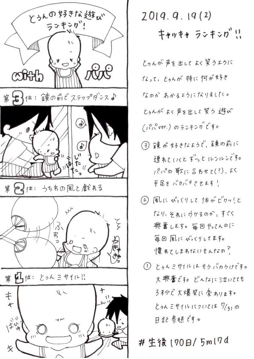 とぅん成長日記 0歳児編 Min T ミント
