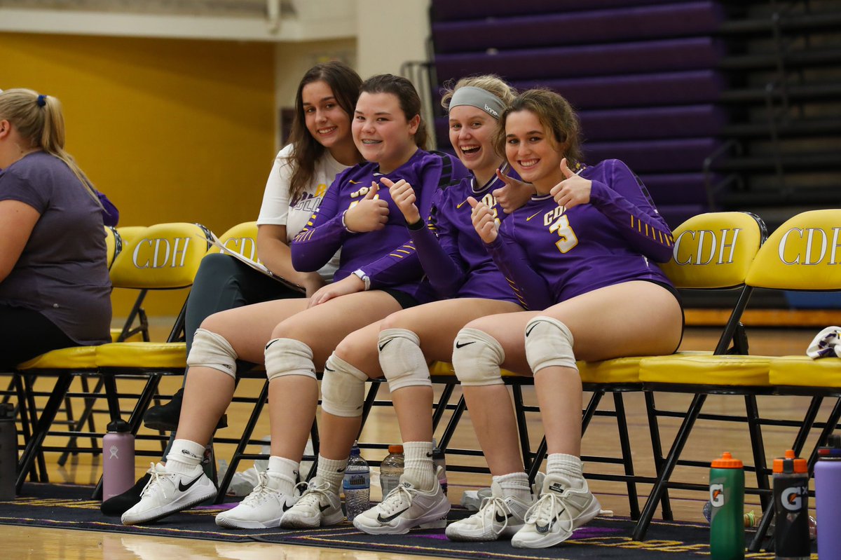 It was a fun win tonight and all of our players played a crucial role in that win! #happybench=successful team
CDH 25-17 Park
CDH 25-20 Park
CDH 25-16 Park

<a href="/cdhvolleyball/">CDHVB</a> advances to the quarterfinals to play East Ridge on Thursday at 7pm!