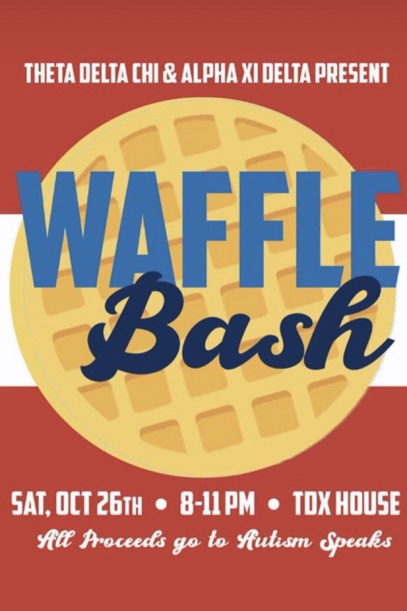 TDXwisco's tweet photo. Waffle Bash this Saturday Night! Join us and @wiscoaxid for a little late night breakfast at our house! All proceeds go to @autismspeaks https://t.co/jRCorWwCOe