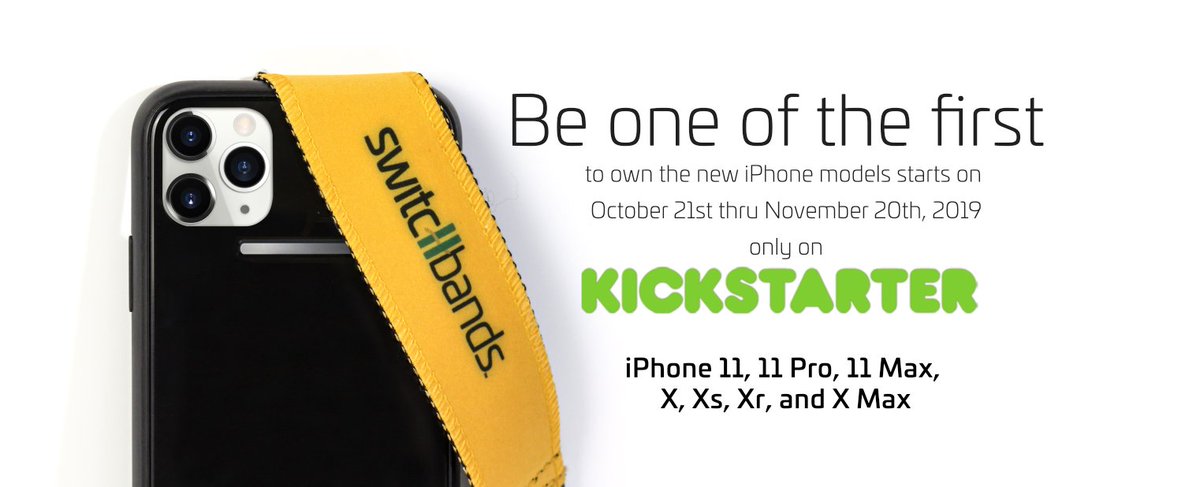 switchbands's tweet image. Get the newest iPhone case models only here on our Kickstarter page! Load up for the holidays with significant price reductions. Enjoy! kickstarter.com/projects/switc…