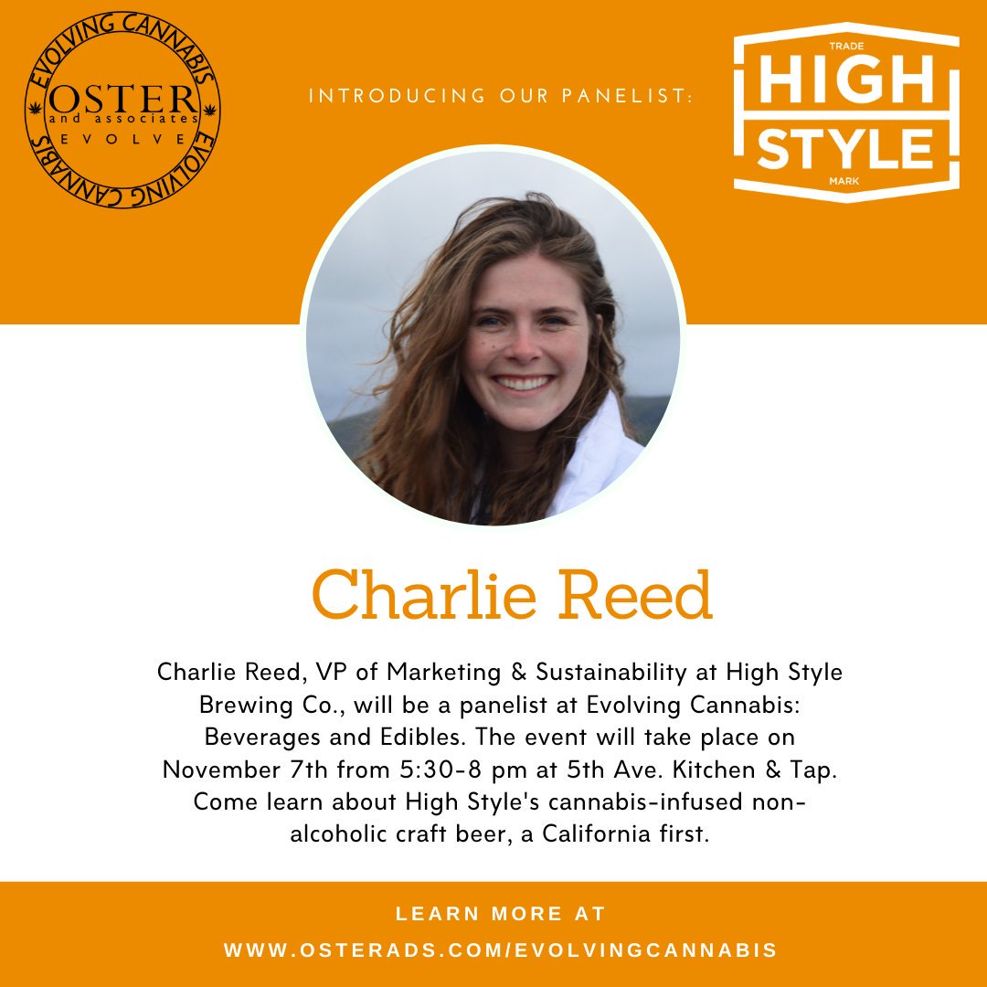 OsterAds's tweet photo. #Evolving Cannabis: #Beverages and #Edibles is only a few weeks away! We are thrilled to announce one of our upcoming panelists, Charlie Reed from @HighStyleBrewCo
Stay up to date on Oster's social media for more panelist announcements!
#evolvingcannabis #highstylebrewing https://t.co/TvyEp7GaS5