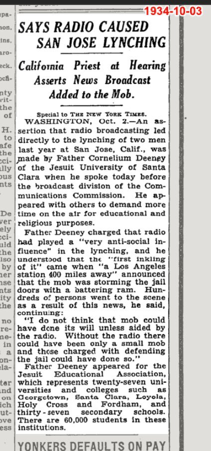 Hate radio existed in 1934 too!