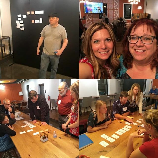 readysetagile's tweet photo. Awesome collaboration at the Agile Big Room Planning Workshop last night at COHatch Upper Arlington https://t.co/Kqkh9XViBX https://t.co/eGJsYx98g9