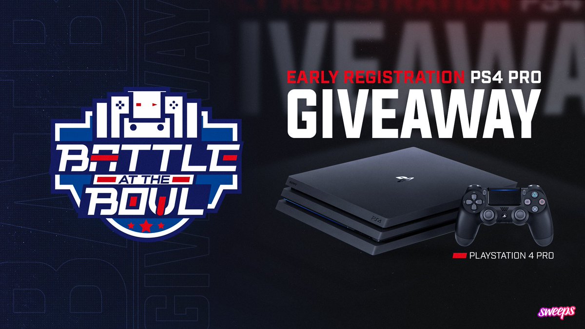 Game Builds (@gamebuilds) on Twitter photo We've teamed up with <a href="/BattleAtTheBowl/">Battle At The Bowl</a> for this PS4 Pro giveaway! Fancy competing for cash and prizes? Join now!
To enter:
๐ Click here: sweeps.gift/yhFW6
Bonus entries:
๐ฌ Tag two or more friends
๐ Retweet and like this post
๐ Follow <a href="/BattleAtTheBowl/">Battle At The Bowl</a> We've teamed up with <a href="/BattleAtTheBowl/">Battle At The Bowl</a> for this PS4 Pro giveaway! Fancy competing for cash and prizes? Join now!
To enter:
๐ Click here: sweeps.gift/yhFW6
Bonus entries:
๐ฌ Tag two or more friends
๐ Retweet and like this post
๐ Follow <a href="/BattleAtTheBowl/">Battle At The Bowl</a>