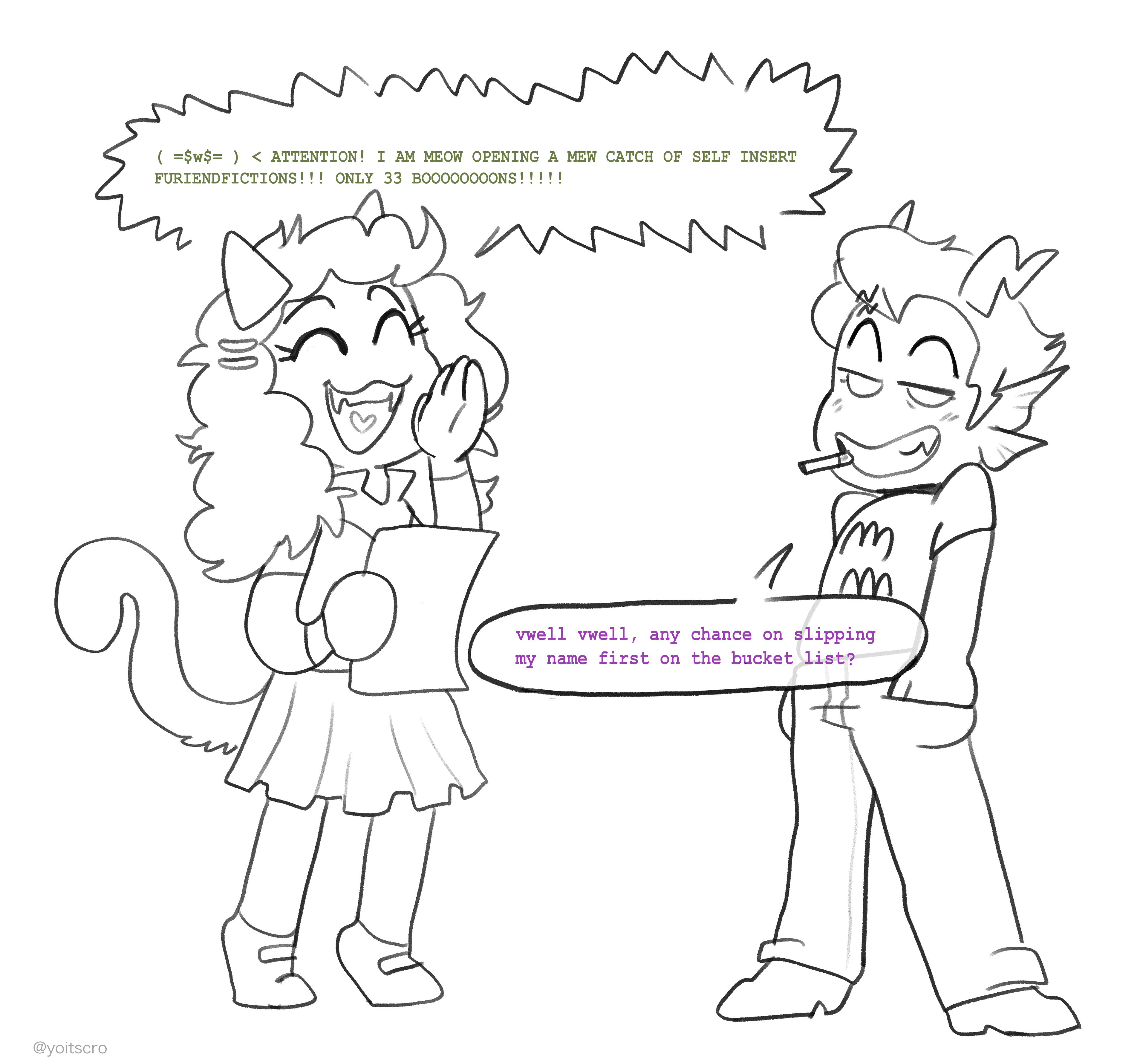 Homestuck Tech Support on X: "Cool cats. Moments later her eyes turned  purple and she said "B͉̻͕E҉̹̞̺͖̘͎̻AT̷̟̗̖̟͚̺ͅ". #hsartkind #dancestorday # meulin #cronus #dancestors https://t.co/guoPaGhvm3" / X