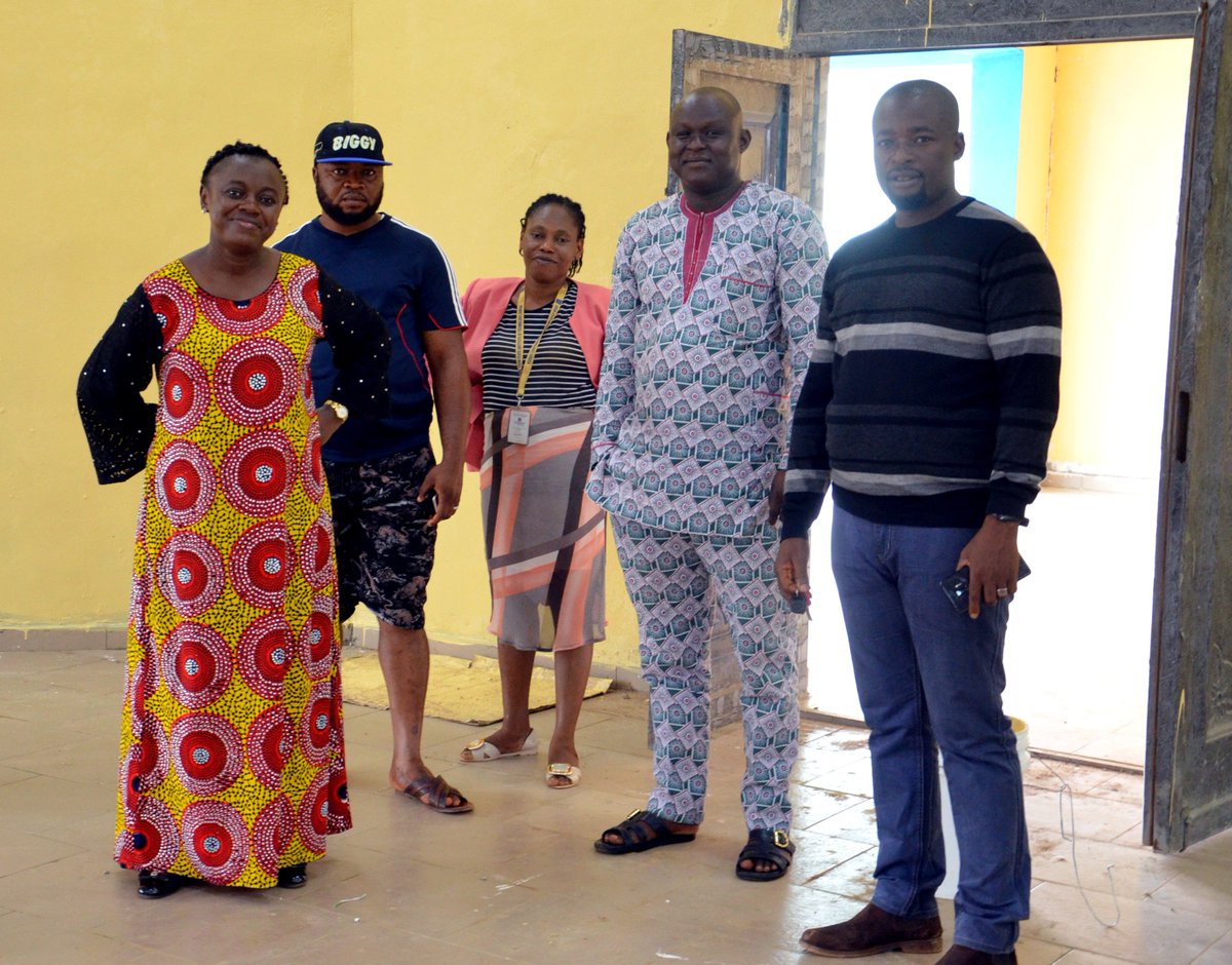officialOGITECH's tweet photo. Almost Ready!
The ever active Rector of #OGITECH, Igbesa, Engr. Dr. (Mrs.) Olufunke Olanike Akinkurolere, FNSE, on an inspection tour to the 99%-completed, 2,000-capacity Lecture Theatre with a few members of Staff.
#BuildUpToThe3rdConvocationCeremony #BuildingOurFutureTogether https://t.co/x1T6Fwc1fB