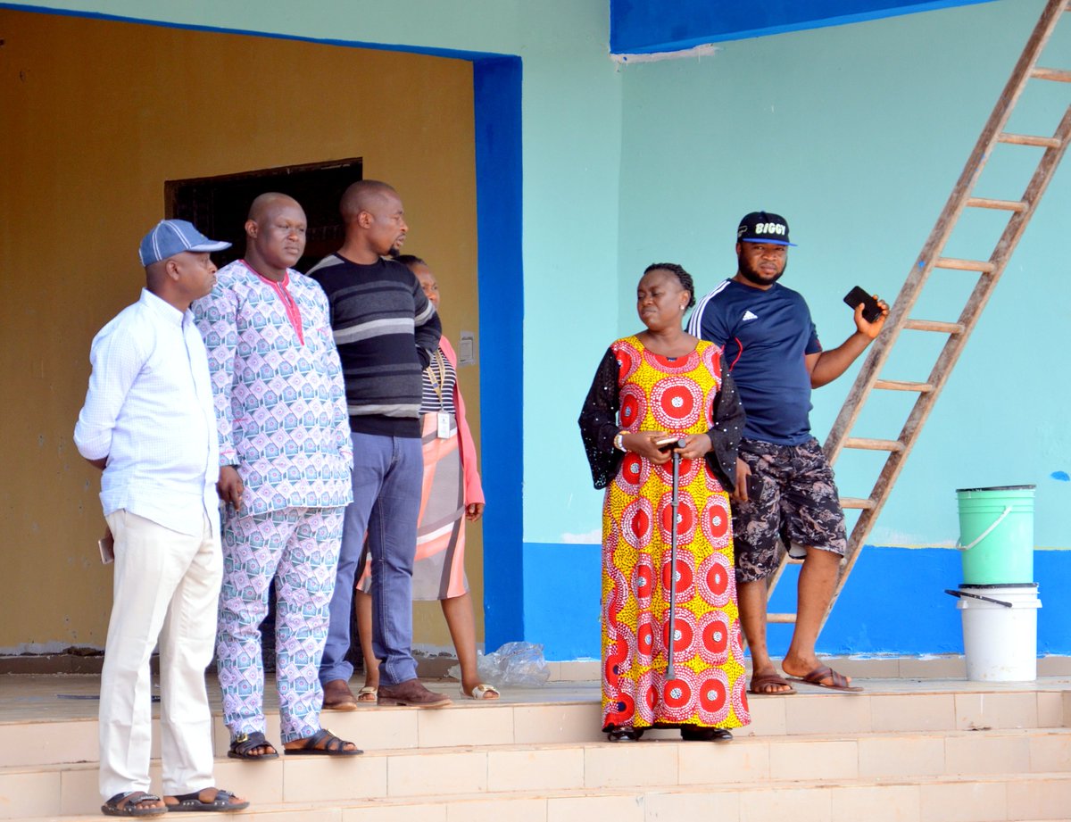 officialOGITECH's tweet photo. Almost Ready!
The ever active Rector of #OGITECH, Igbesa, Engr. Dr. (Mrs.) Olufunke Olanike Akinkurolere, FNSE, on an inspection tour to the 99%-completed, 2,000-capacity Lecture Theatre with a few members of Staff.
#BuildUpToThe3rdConvocationCeremony #BuildingOurFutureTogether https://t.co/x1T6Fwc1fB