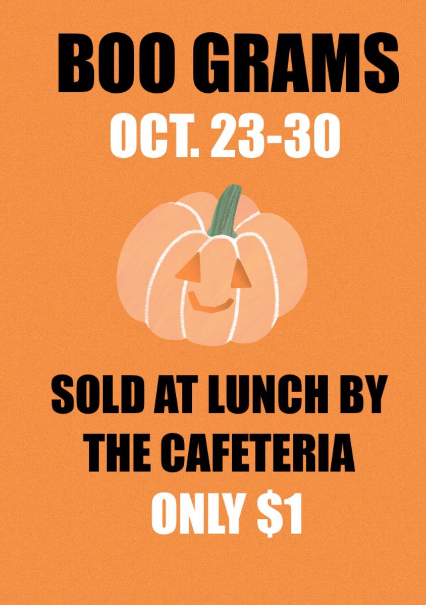 BOO GRAMS START TOMORROW!!!! we hope to see you out there!!🎃👻