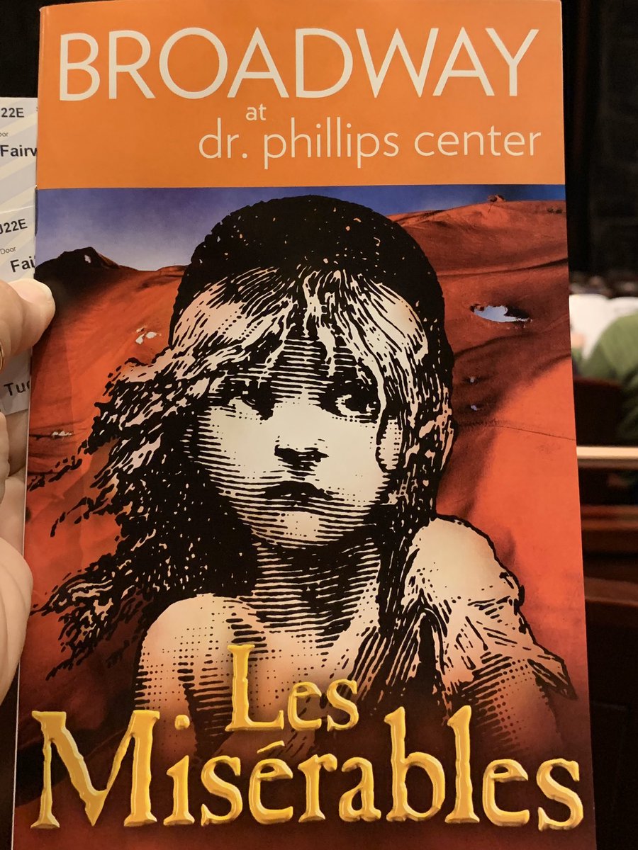MacKidApopka's tweet photo. At @DrPhillipsCtr for opening night of Les Misérables #hosted Tickets still available! https://t.co/RT2szsK3OL