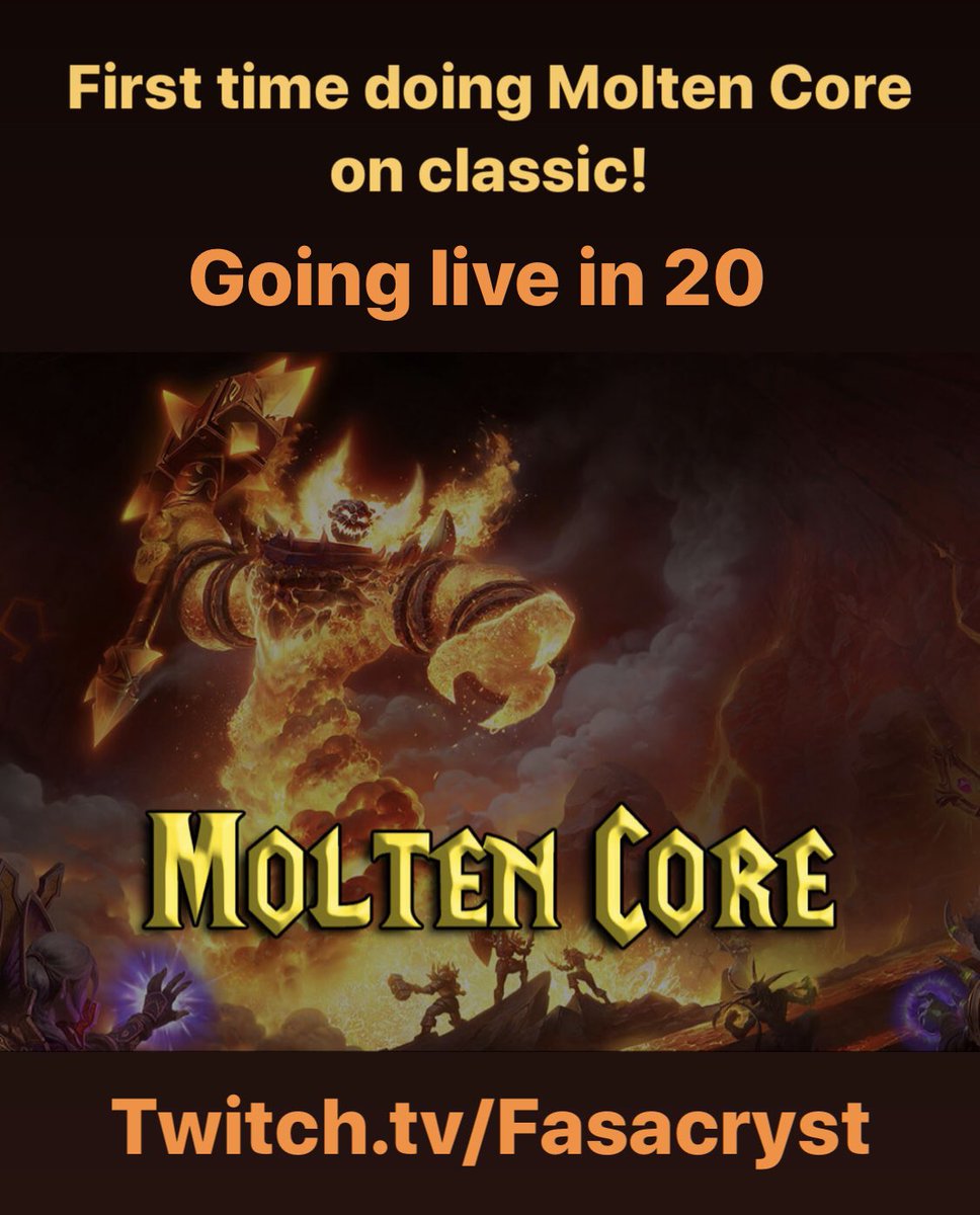 Going live in 20!
Twitch.tv/Fasacryst