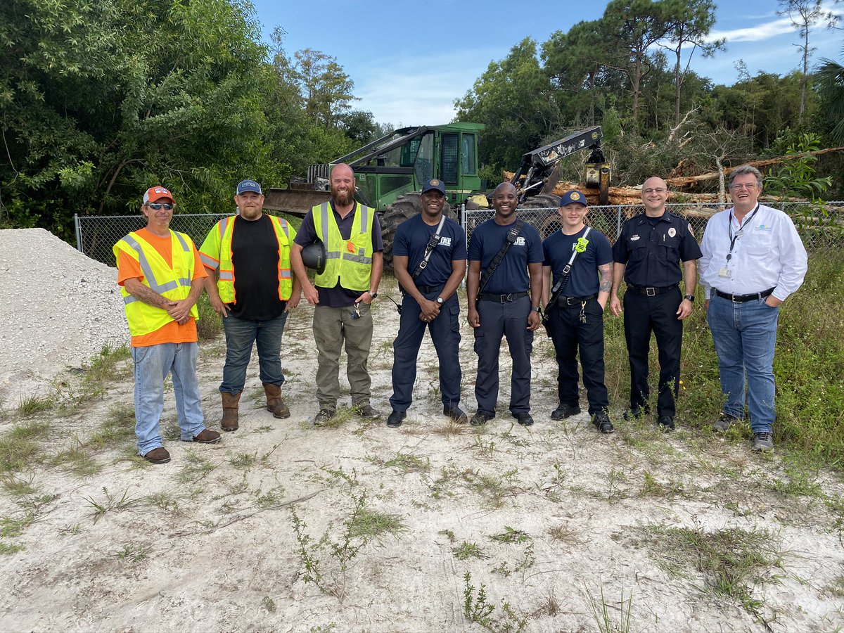 WPBfire's tweet photo. Today is a historic day for #wpbfire land clearing began for temporary and future #firestation9 this station will continue the improved service in our western community. https://t.co/uyKNj999wO