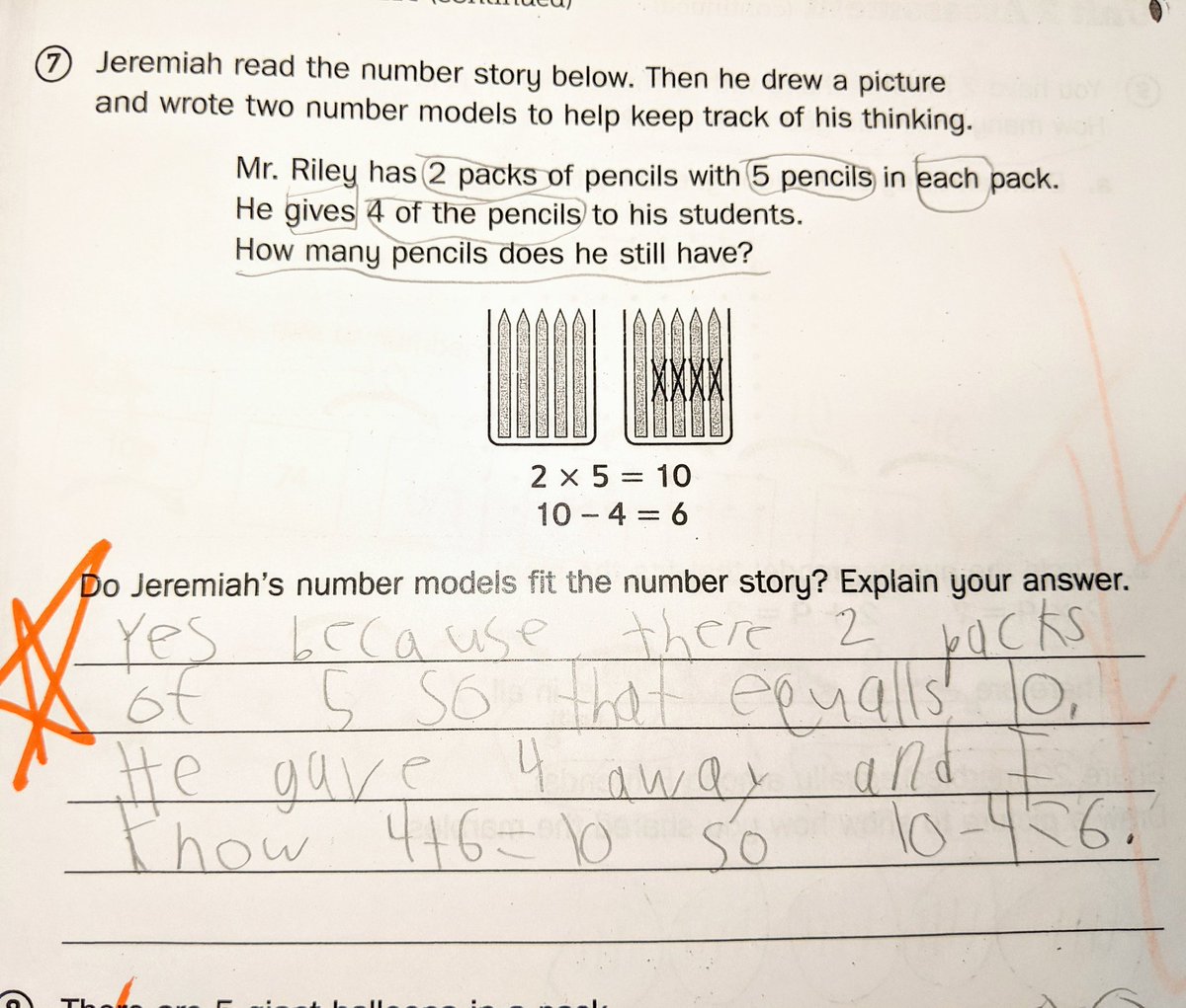 mslevault's tweet photo. This was completed independently! So impressed with their work tracking and explaining their math thinking!  #mathtalk #mathworkshop #mathpartners #ftk @HanStElem https://t.co/cLulhlhRqQ