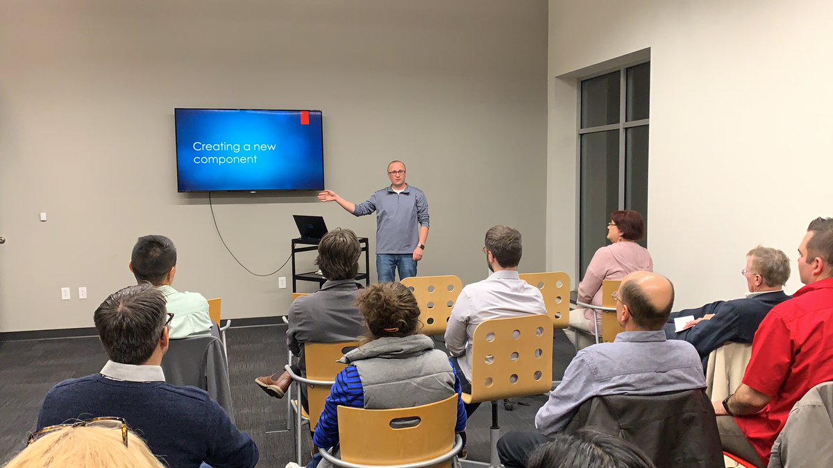 jouimet's tweet photo. Milwaukee Sitecore Users group is being kicked off by Andrew Schwabe’s talk on “Keeping Content Authors in Mind When Implementing” #sitecore #mkesug https://t.co/H2SZGbhTqv